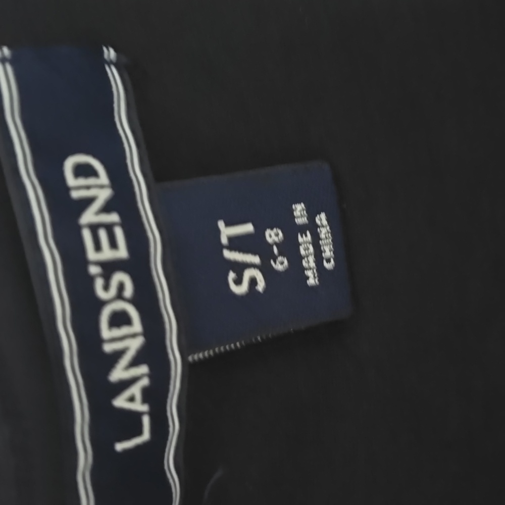 Lands' End Black Sleeveless  Dress In Small/tall - Picture 4 of 6